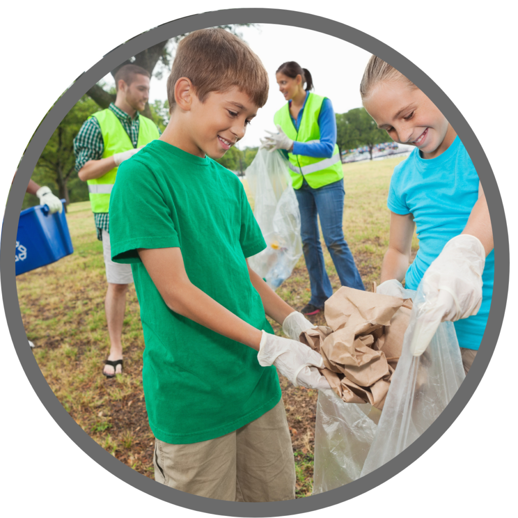 Kids Korps clean up communitiy